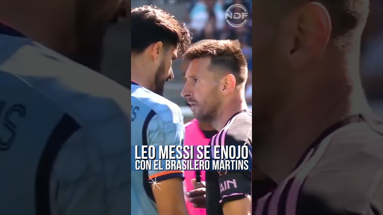 Leo Messi a défendu son coéquipier et s'est retrouvé face à face avec le Brésilien Thiago Martins ð±