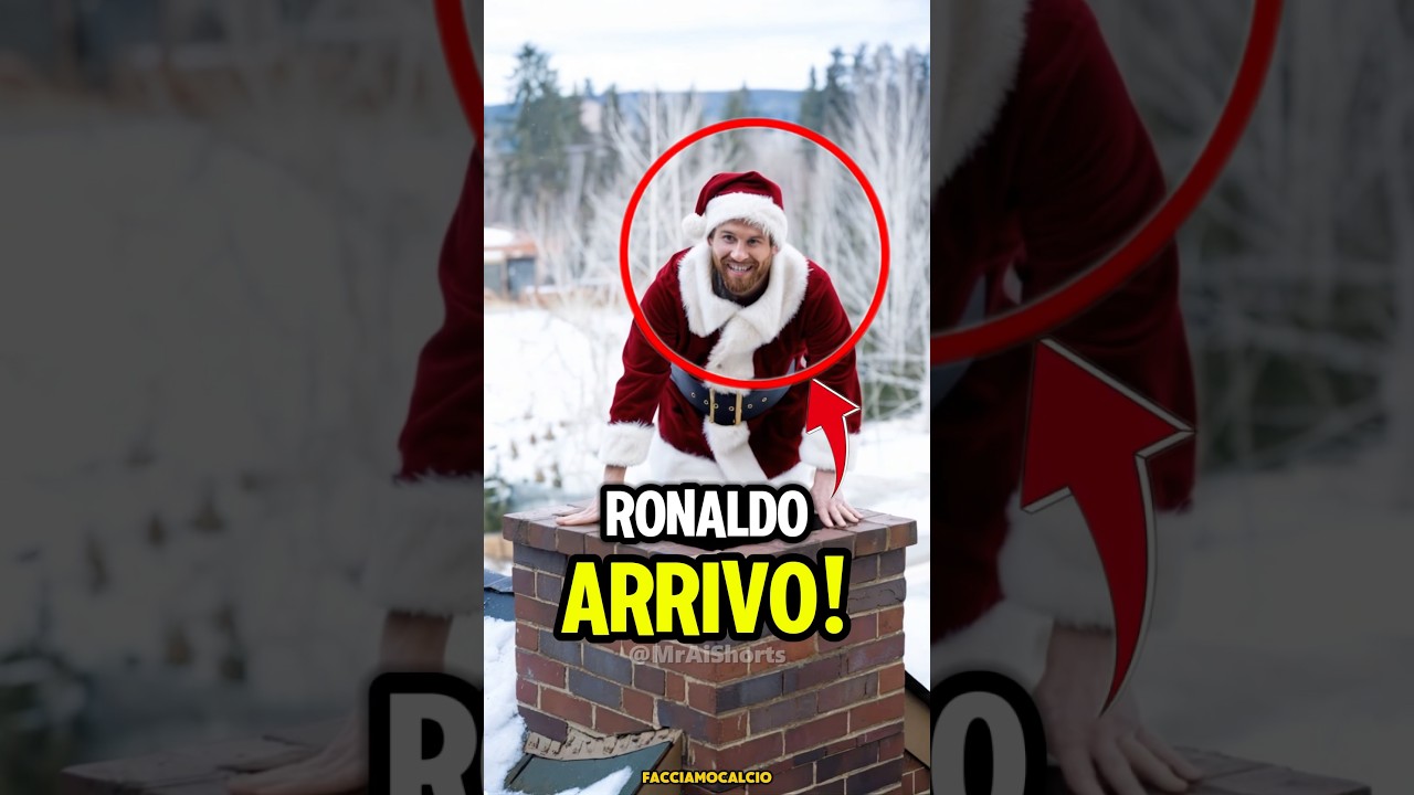 Leo Messi ha fatto un regalo a Ronaldo ð#ronaldo #calcio #messi