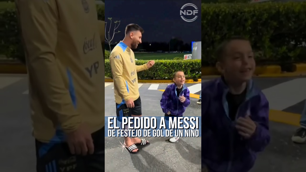 Un enfant a demandé à Leo Messi de célébrer un but en dansant de cette façon ð