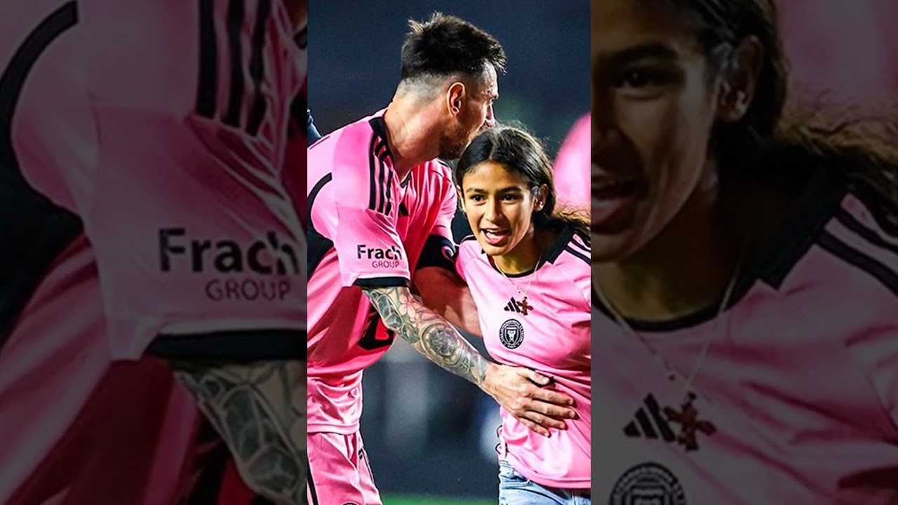 ELLE EST ENTRÉE sur le terrain et MESSI l'A AIDÉE depuis la POLICE ! #shorts #messi #intermiami