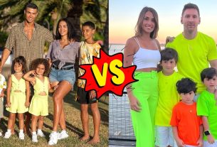 Famille Cristiano Ronaldo VS Famille Lionel Messi (vrai nom et âge) 2024