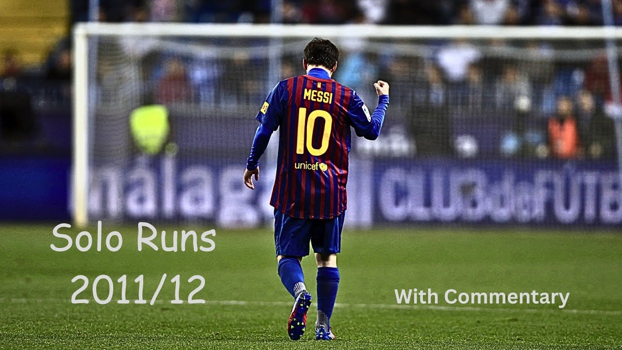 Leo Messi • Courses en solo 2011/12 • Avec commentaires