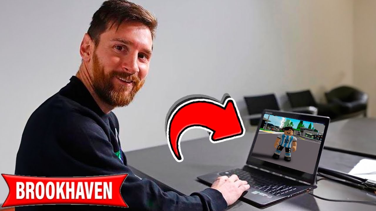 LEO MESSI JOUE À BROOKHAVEN POUR LA PREMIÈRE FOIS ! - Roblox YoSoyLoki