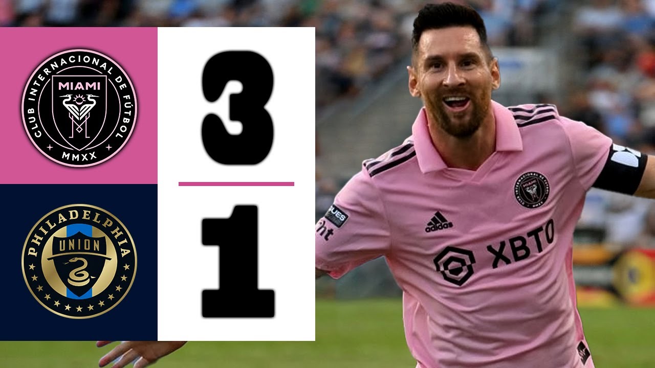 LIONEL MESSI NE PEUT PAS ARRÊTER DE MARQUER DES BUTS | Inter Miami contre Philadelphie 3-1 | Faits saillants et objectifs 2024