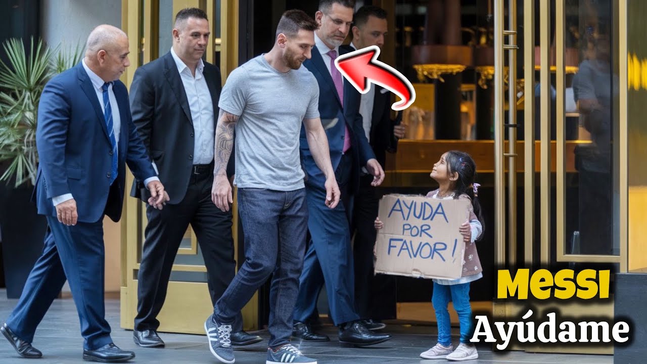 Lionel Messi s'approche d'une fille devant un restaurant luxueux. Ce qu'il fera ensuite vous quittera