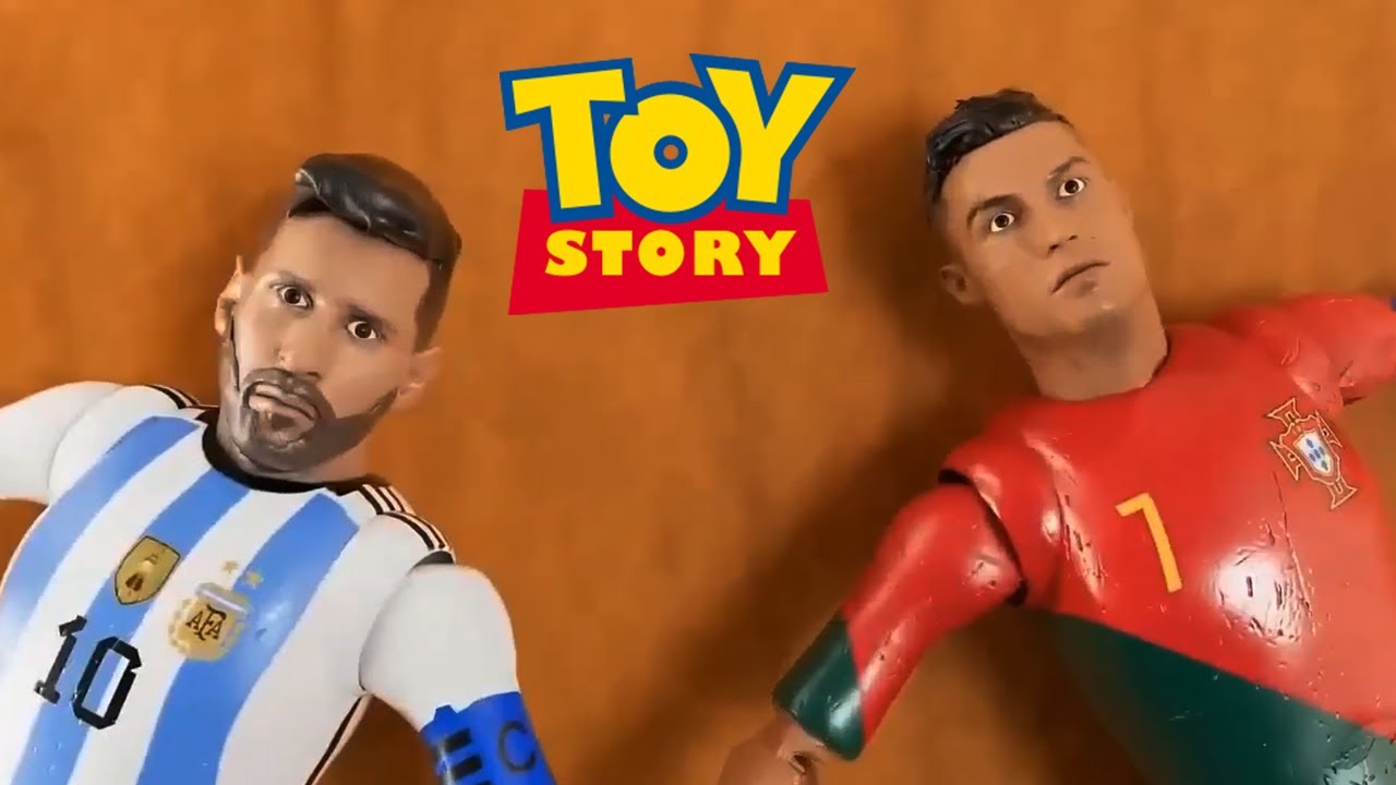 ð¦ð·MESSI ET ðµð¹CRISTIANO RONALDO MUÑECOS TOY STORY⚽️ANIMATION DE JOUETS DE LA COUPE DU MONDE (NOUVELLE VERSION DE LA VIDÉO)
