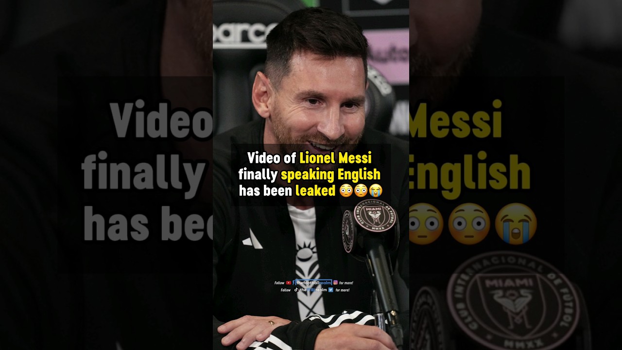 Messi PARLE ANGLAIS ð¨ð #football
