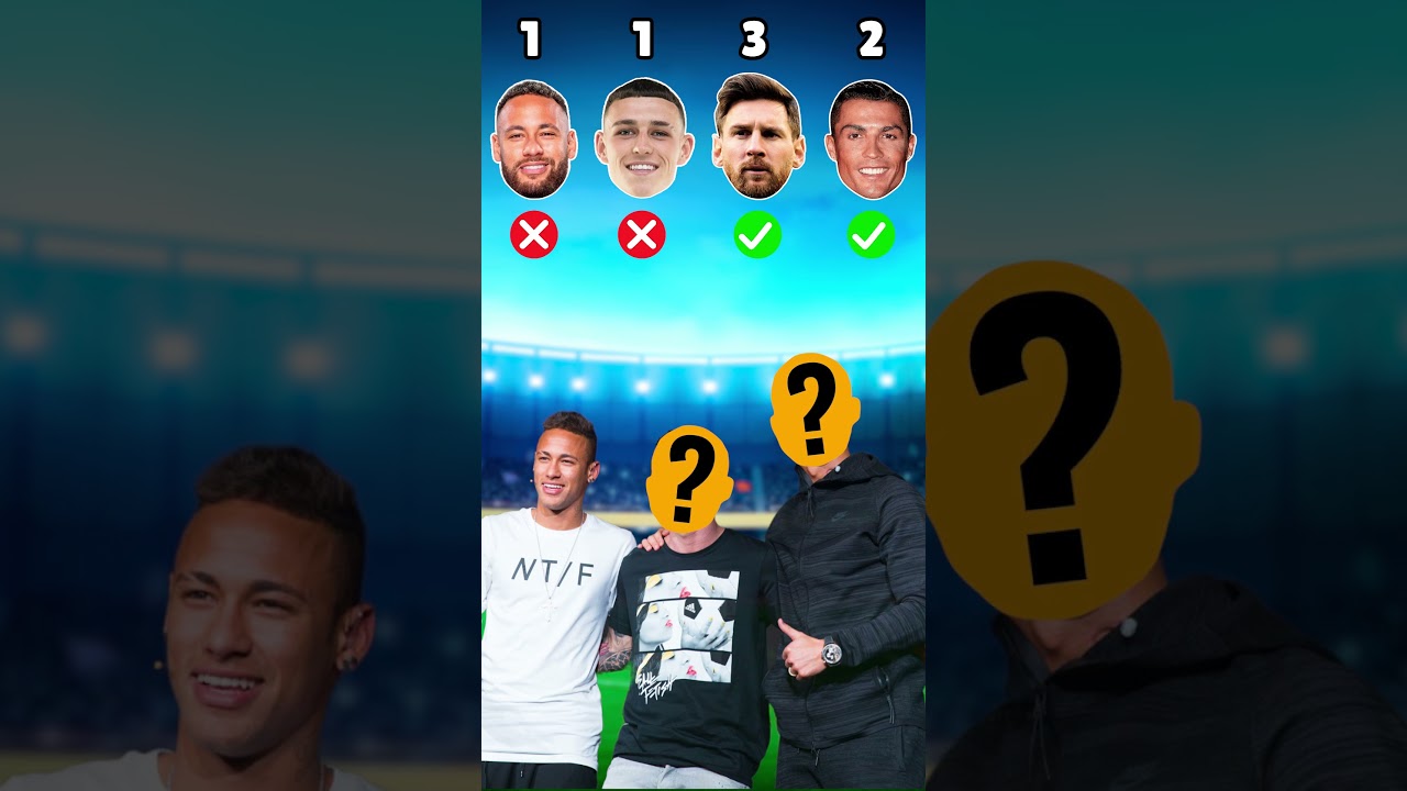 Cristiano Ronaldo, Lionel Messi, Neymar Jr, Phil Foden #football #footballshorts