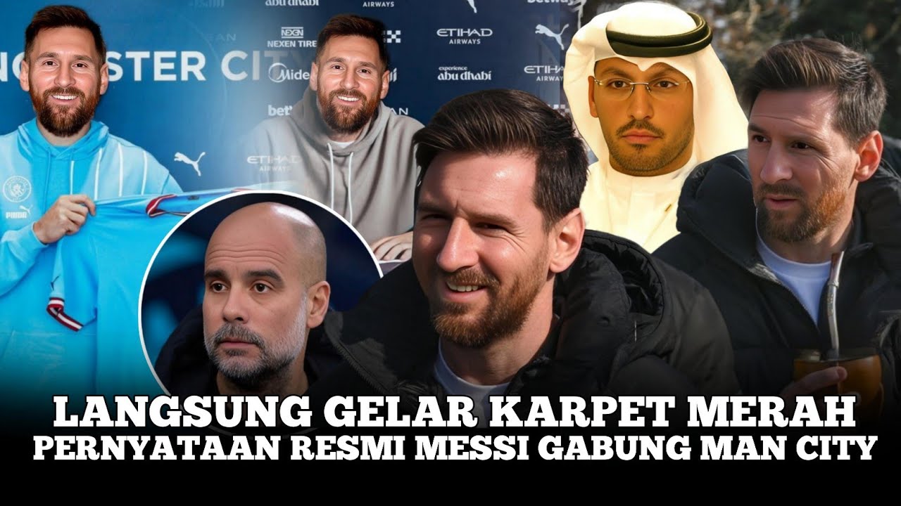 ENFIN C'EST OFFICIEL !! Première phrase de Messi après avoir rejoint Man City ð± C'est le salaire nominal de Messi à City✅