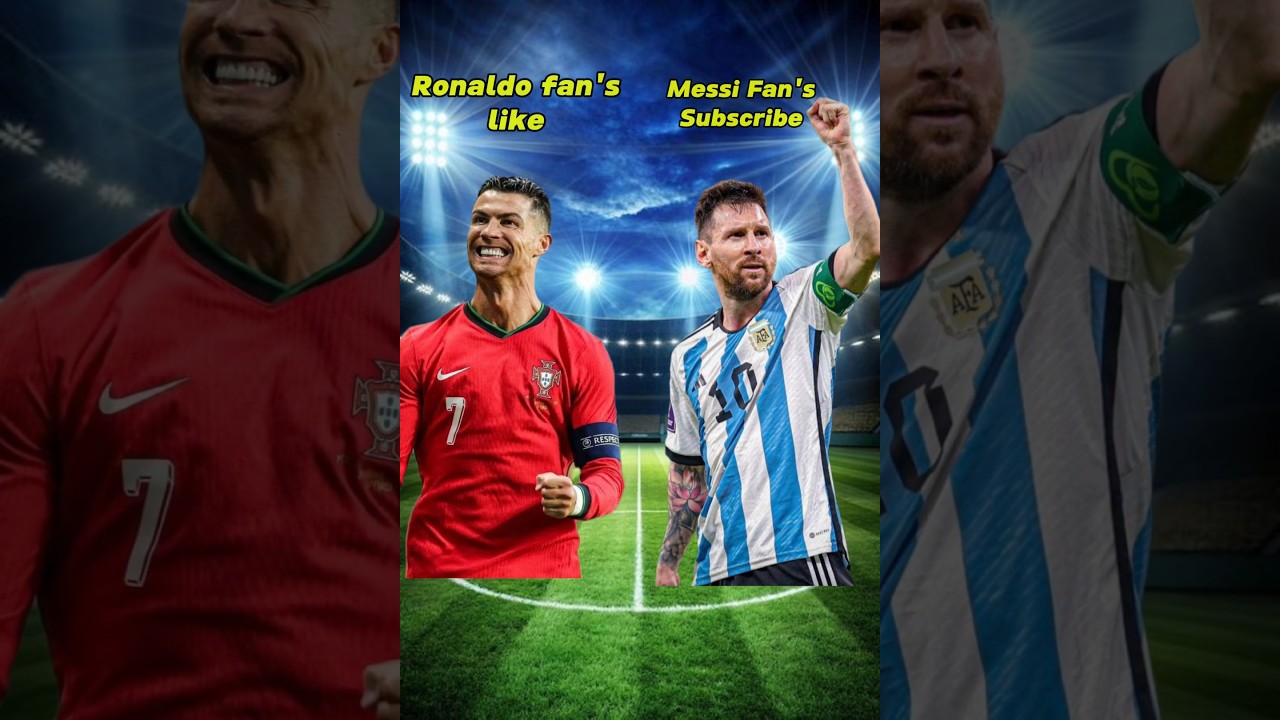 L'équipe du Portugal de Cristano Ronaldo contre l'équipe de Leo Messi Arjentina #shorts #footballshorts #football