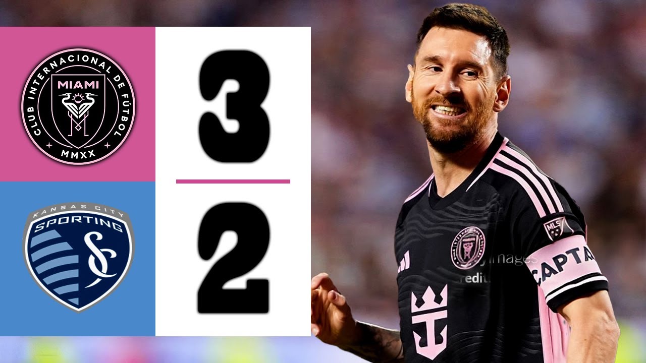 LIONEL MESSI ÉTONNE LA FOULE AVEC MAGIE | Sporting KC contre Inter Miami 2-3 | Faits saillants et objectifs 2024