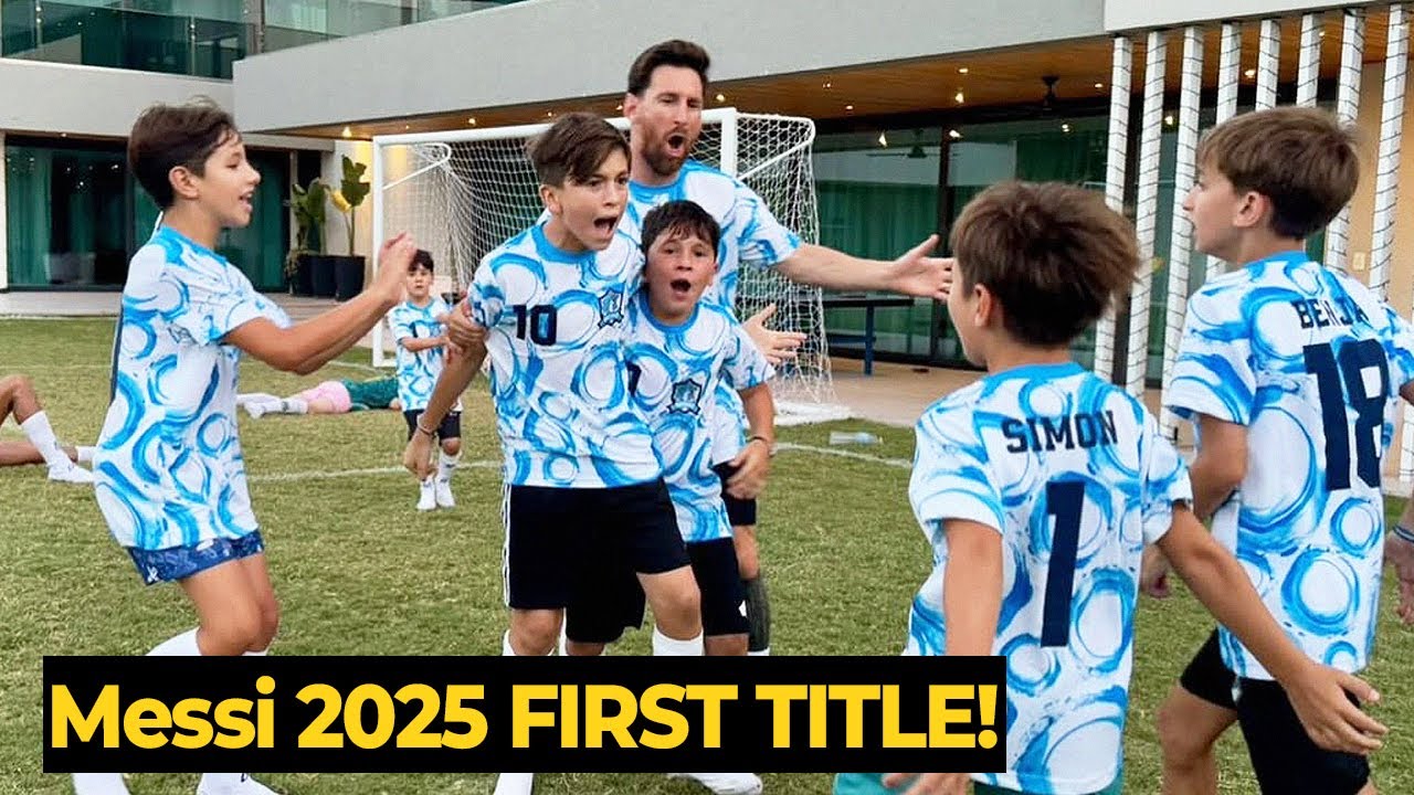 Messi a commencé 2025 en tant que champion avec son fils tout en profitant du football pendant ses vacances