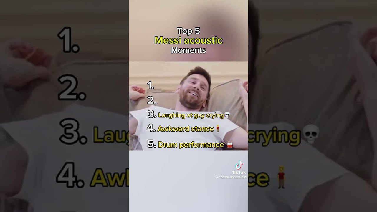 Messi acoustic moments