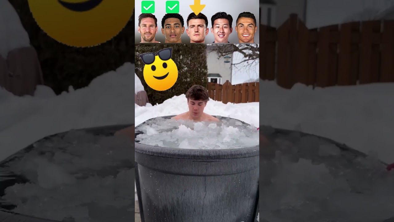 Messi VS Bellingham VS Maguire VS Son VS Ronaldo Ice Challengeð¤¯