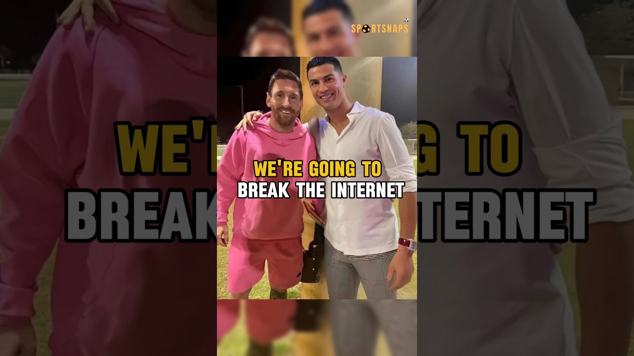 Ronaldo can only break the internet with Messi ðð #shorts