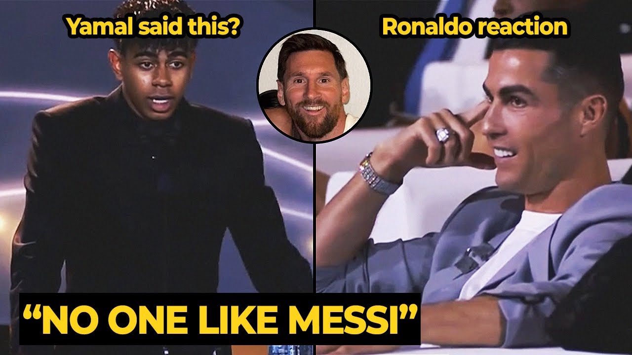 Yamal a vraiment DIT CECI à propos de MESSI devant Ronaldo ? regardez la réaction de Ronaldo...