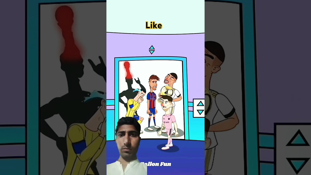 #messi #funny #football #football #animation #animation #leomessi #ronaldo #cr7 #ballonfun #comedy