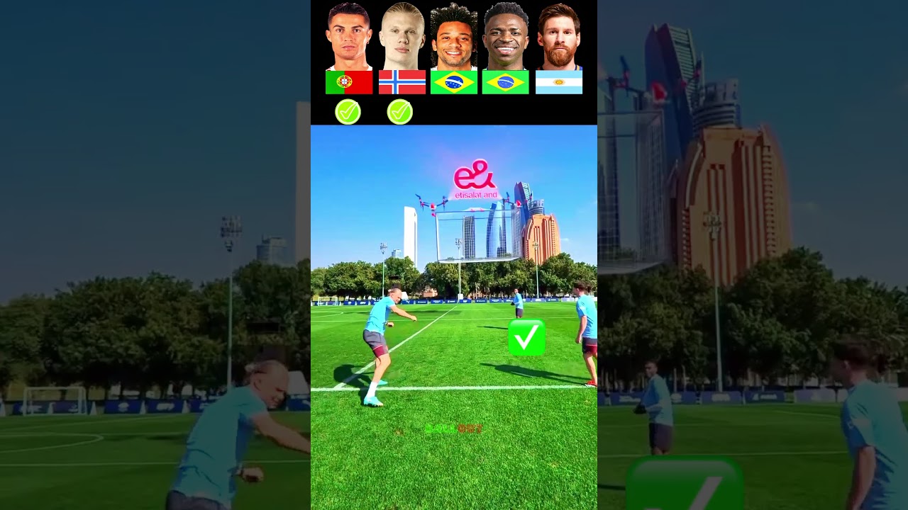 Messi vs Ronaldo vs Haaland vs Marcelo vs Vinicius Jr. | Astuces en formationð«¢