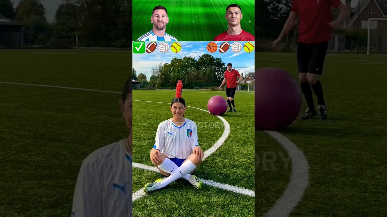 Multi balle ðð #football Cristiano Ronaldo ð¥ Leo Messi ð¥ Celine Michiel #shots