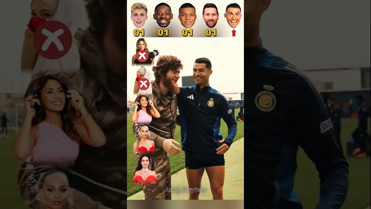 Ronaldo, Dembele, Leo Messi, Kylian Mbappe, Jake Paul ð¥ð¤« #footballShorts #shorts