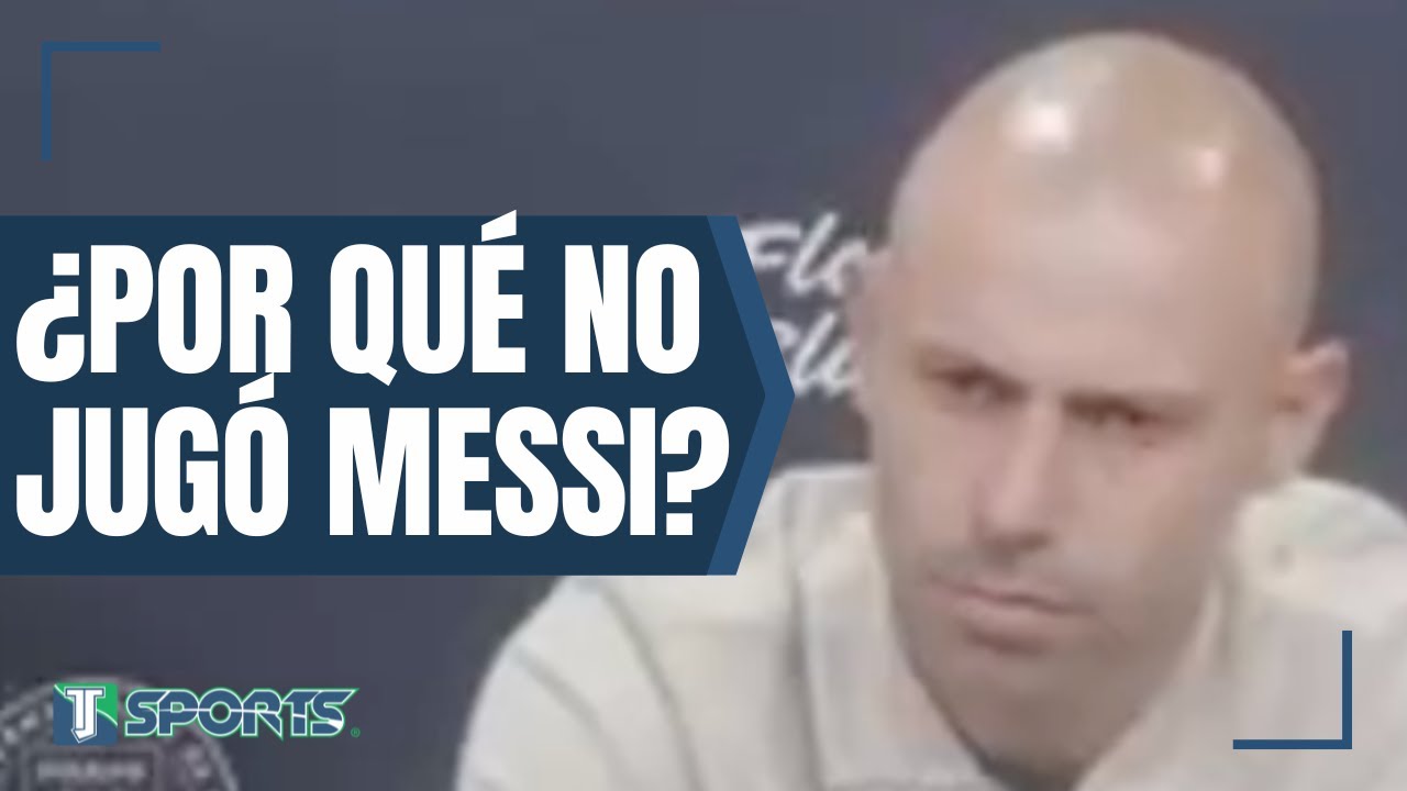 Javier Mascherano parle de l'absence de Lionel Messi dans la victoire d'Inter Miami contre Houston Dynamo