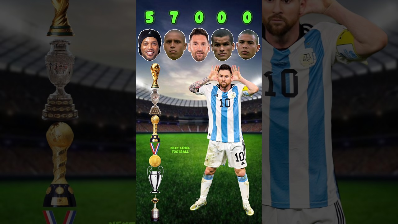 Ronaldinho, Roberto Carlos, Leo Messi, Rivaldo, Ronaldo ð¤¯ð¥ #youtubeshorts #youtube #football