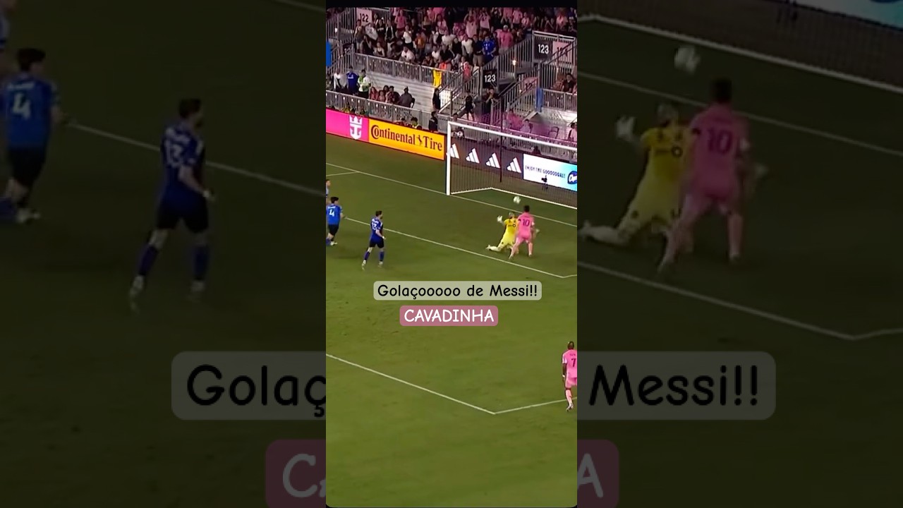 GOAT? MESSI golaçoooo de cavadinha! #messi #neymar #futebol #soccer #intermiami ​⁠@LeoMessi