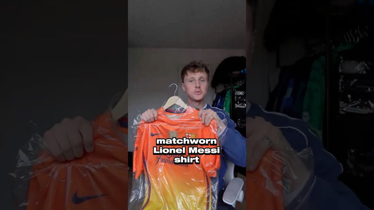 Je possède un jeu usé Messi Jersey! ð