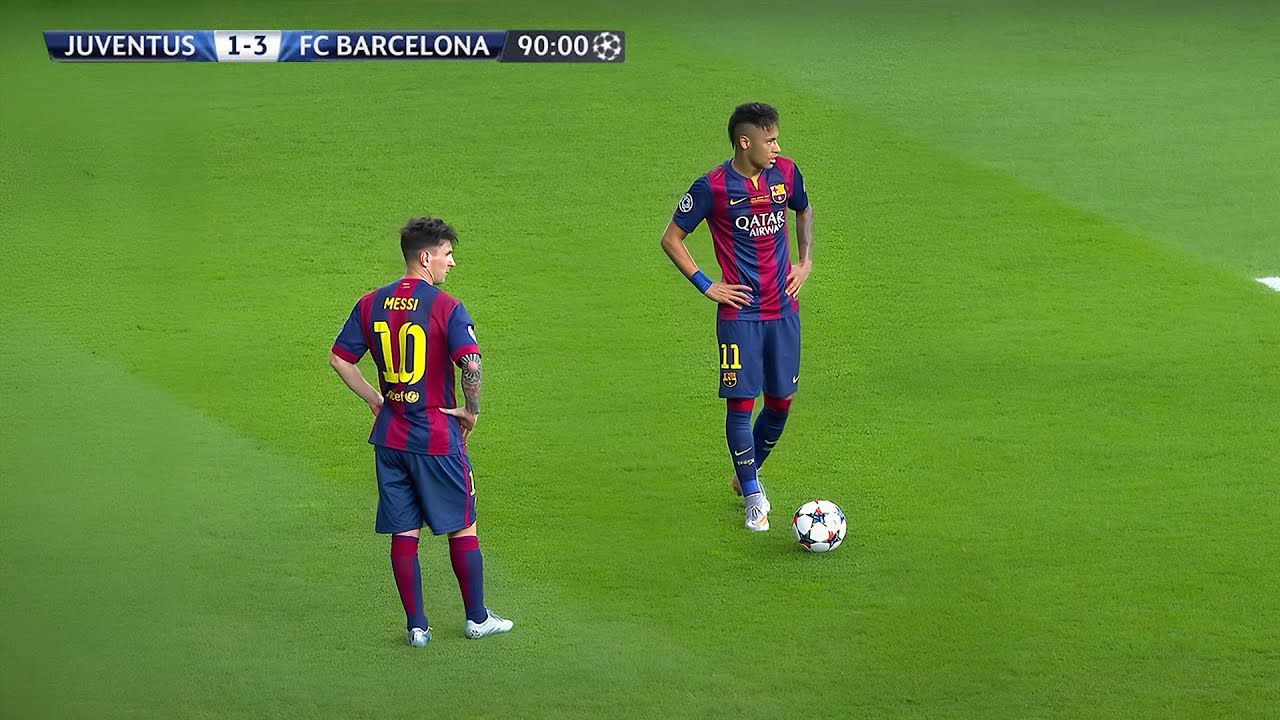 Masterclass Lionel Messi & Neymar Jr dans la dernière finale de Barcelone UCL