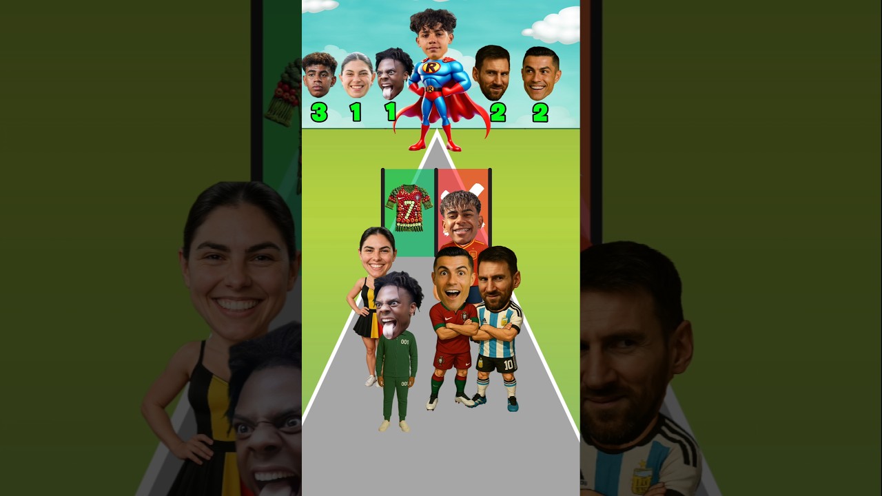 Qui est la légende? Ronaldo ð vs Messi ð½ vs lamine yamal ð vs ishowspeed ð¥ vs Celine Dept ❤️ ❤️