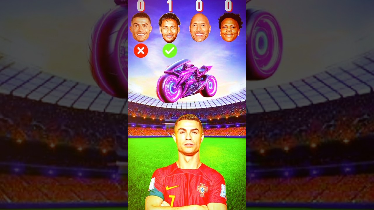 Ronaldo vs Leo Messi vs Mbape vs Suarez - Broski demande #Shorts #Trend