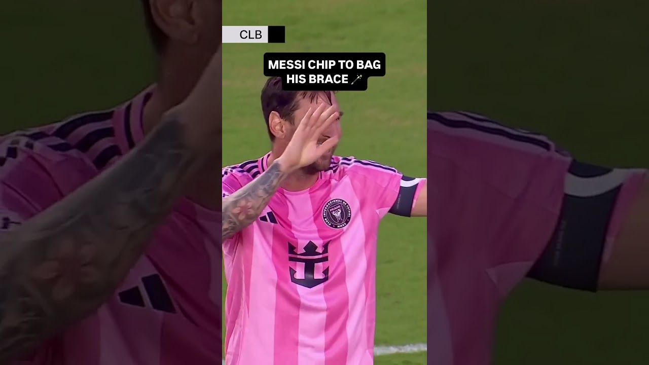 Leo Messi a une attelle en première mi-temps ✌️ð¥ #Intermiami #soccer #goal #messi