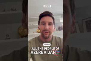 ð£Leo Messi Millimizi təbrik etdi✍️ð» #stadionaz #minifutbol #leomessi #azerbaijan #worldcup #leo