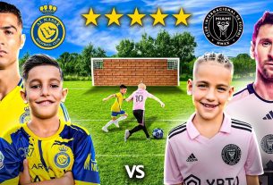 Mini Cristiano Ronaldo vs Mini Lionel Messi le duel des meilleurs enfants !!