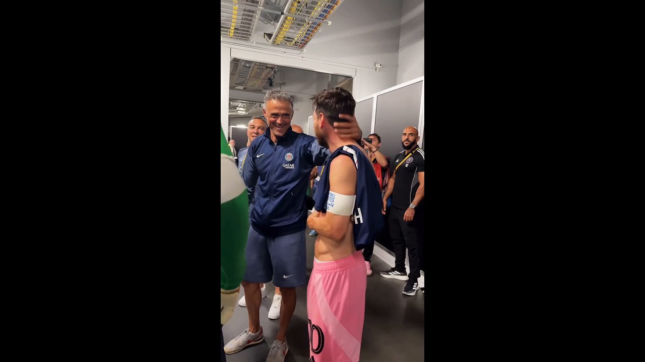 L'image la plus attendue: c'était la salutation entre Messi et Luis Enrique après 4-0