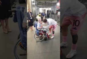 Lionel Messi accomplit son rêve en fauteuil roulant ð¥¹❤️