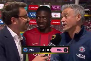 Luis Enrique et Ousmane Dembele Réactions sur le PSG éliminant l'Inter Miami de Lionel Messi
