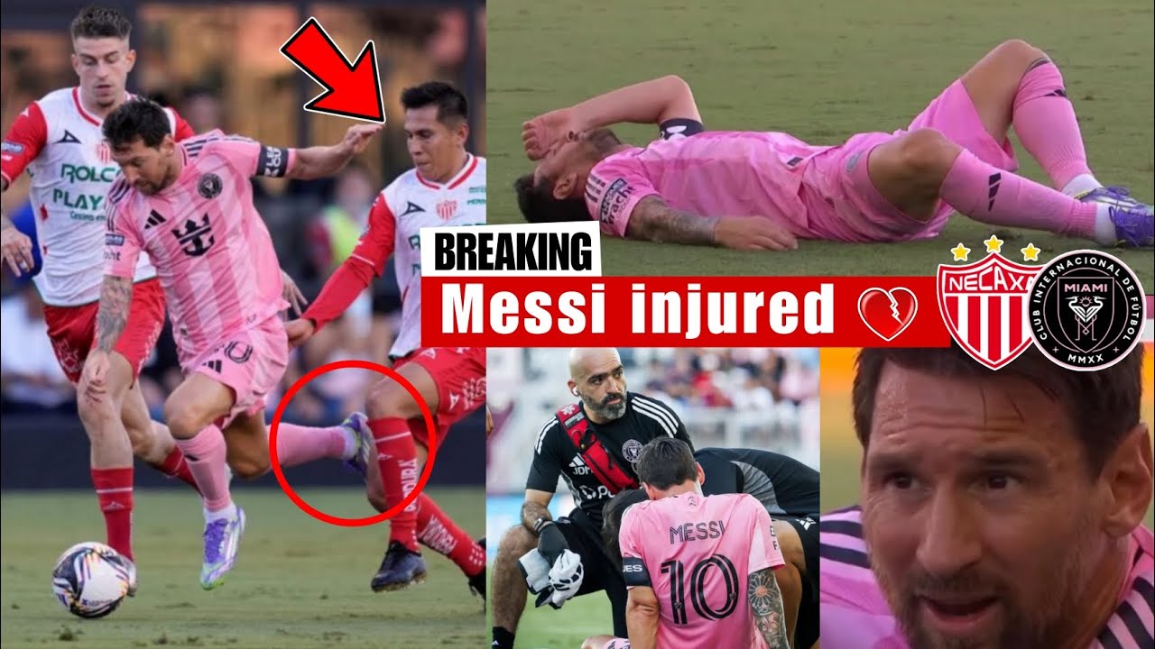 ⚠️ð¨Breaking: Leo Messi a été lancé avec une blessure après 10 minutes entre Miami vs Necaxa ð