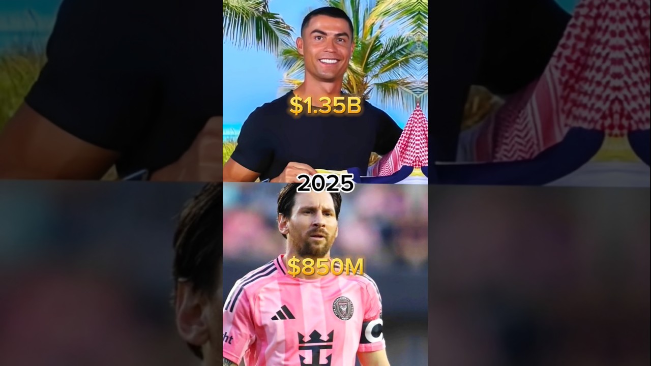 Cristiano Ronaldo & Lionel Messi Net Worth Evolution ð°ð¸