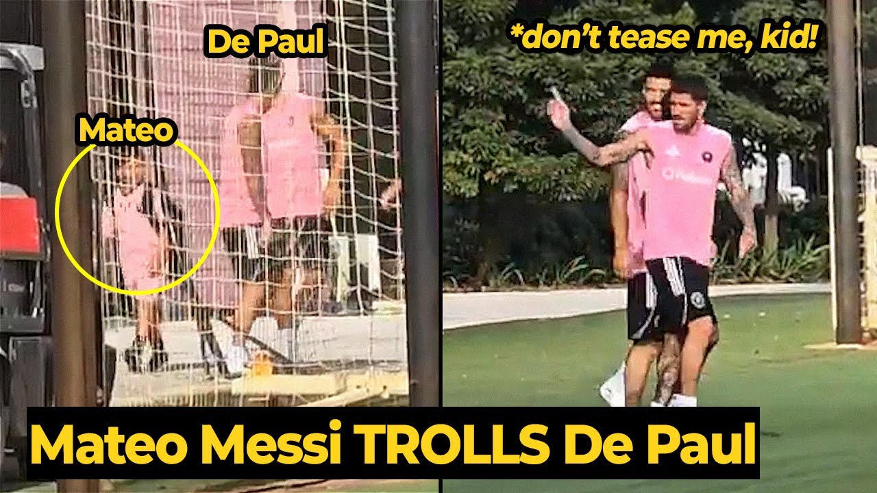 Funny Mateo Messi Trolls de Paul lors de la formation Inter Miami aujourd'hui à venir Necaxa | Nouvelles de football