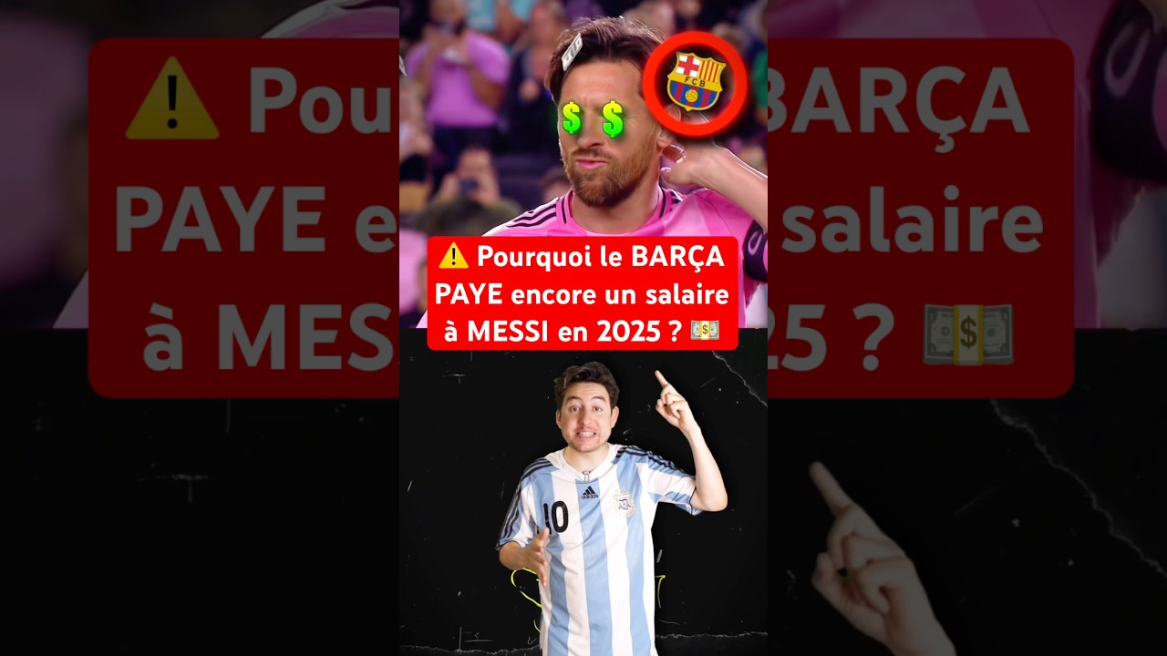 Il est PAYÉ sans JOUER ð± #football #messi #goat #pulga #barca #fcbarcelona #intermiami #mbappe