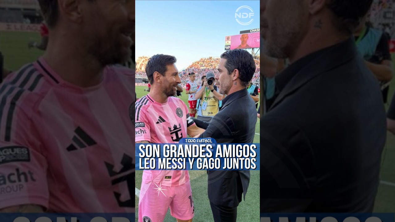 La grande joie de Leo Messi de voir son ami Fernando Gago ð
