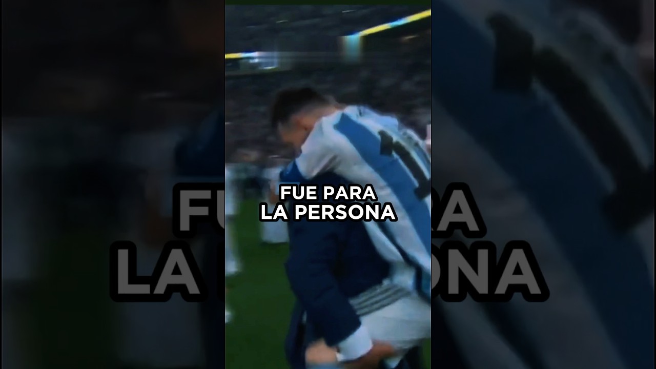 Le geste de Leo Messi avec la personne qui a changé sa vie