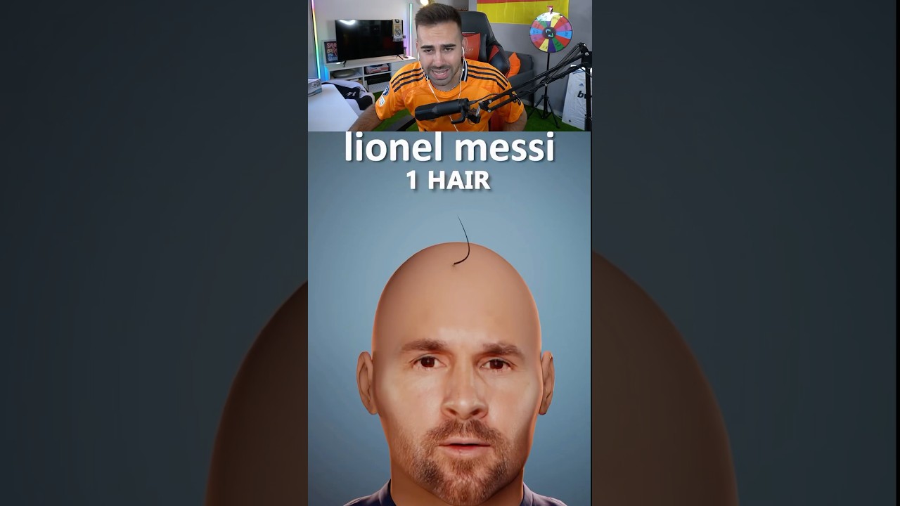 Leo Messi con 1 Pelo ð¥¶