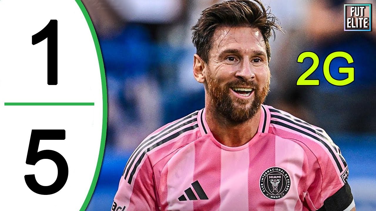 Lionel Messi 2G - New York RB vs Inter Miami 1-5 Faits saillants et buts prolongés 2025