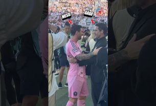 ð¤ Lionel Messi and Fernando Gago shared a warm embrace before the Inter Miami vs. Necaxa clash