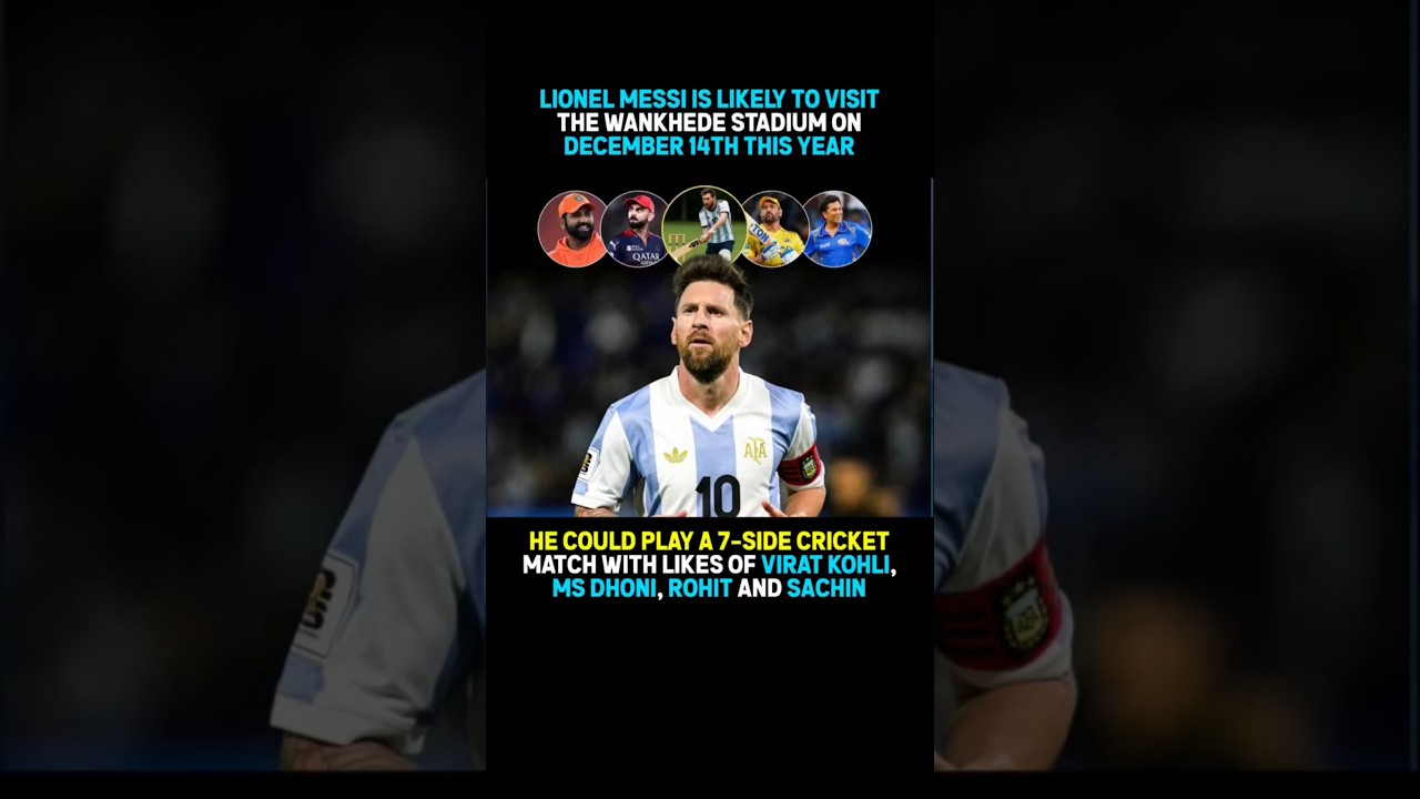 Lionel Messi Is Likely to Visit the Wankhede Stadium on December 14th This Year #lionelmessi #kohli