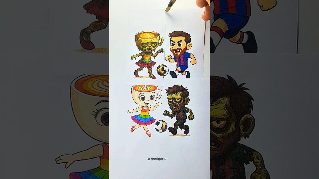 Lionel Messi vs Ballerina Capuchina Rich vs Zombie Transformation ðð¥ #italianbrainrot #lionelmessi