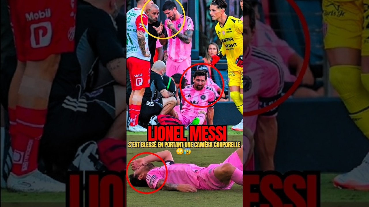 Messi s’est blessé en portant une caméra corporelle. le compte officiel de la MLS a trollé Ronaldo.ð°