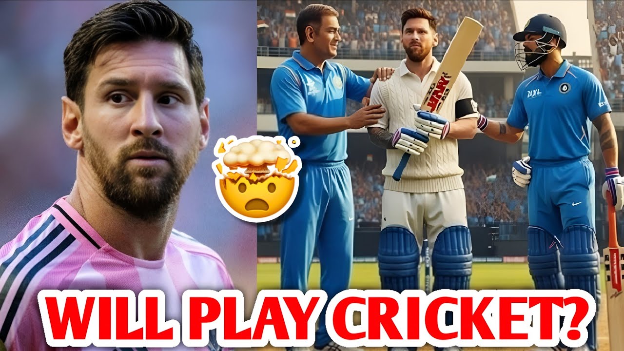 Messi vs Virat, Rohit, Dhoni, Sachin ð¤¯ð¥ Lionel Messi Cricket | Inde Cricket News Faits